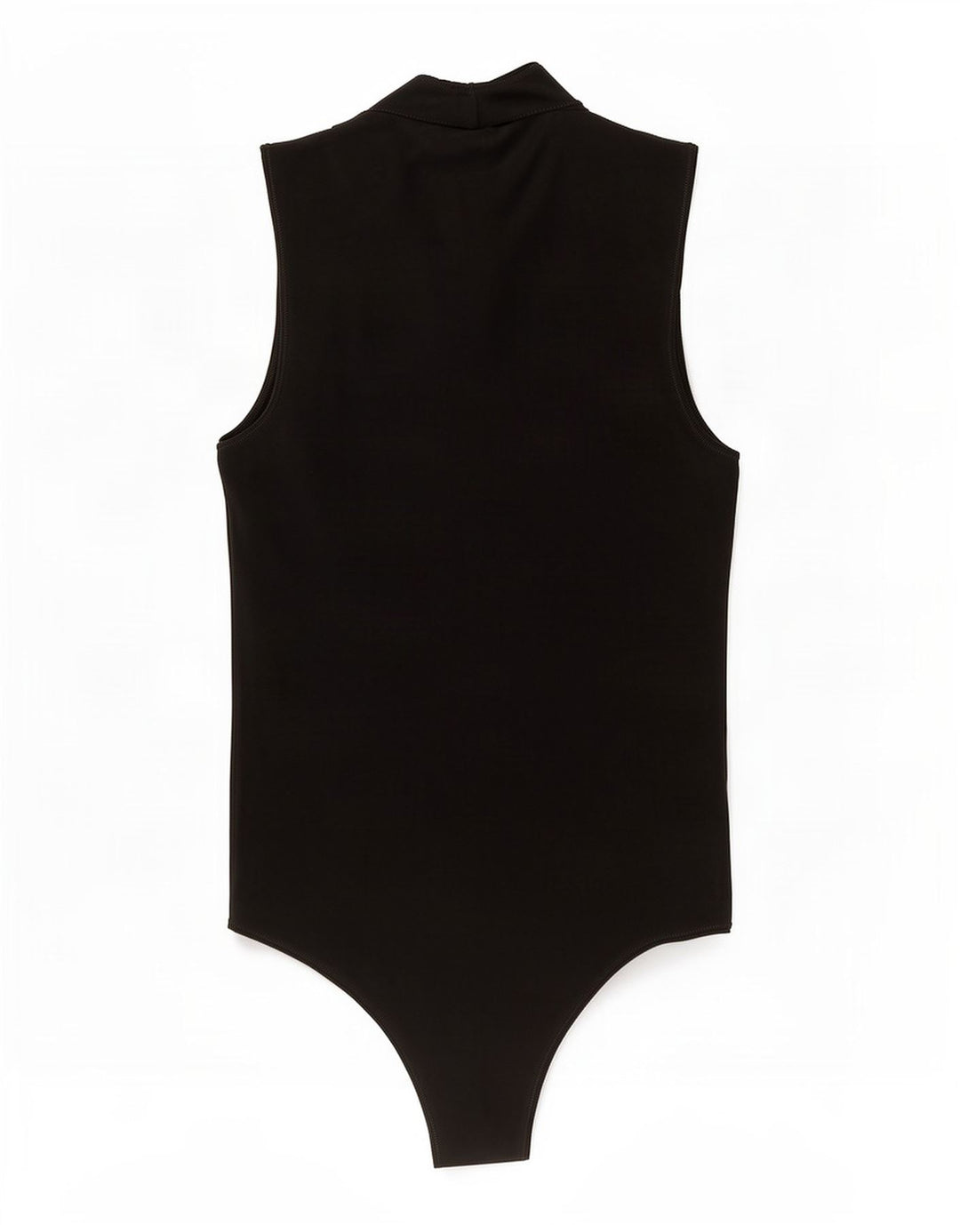 Benetton Dame Ærmeløs Bodysuit UK 12 Medium Sort Bomuld