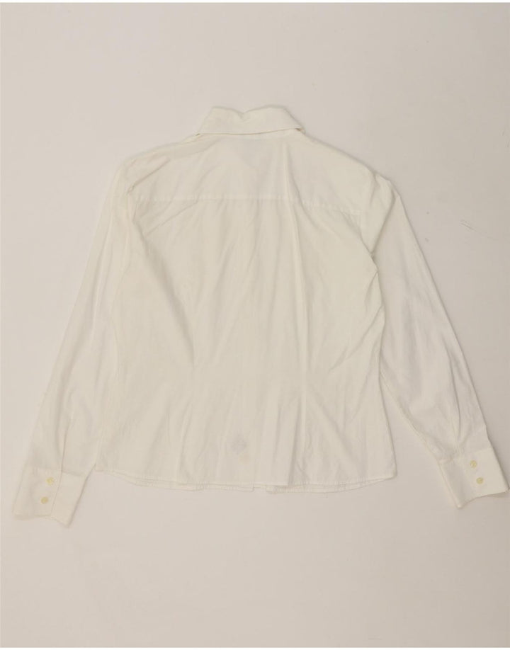 BENETTON Womens Shirt UK 16 Large White Vintage Benetton and Second-Hand Benetton from Messina Hembry 
