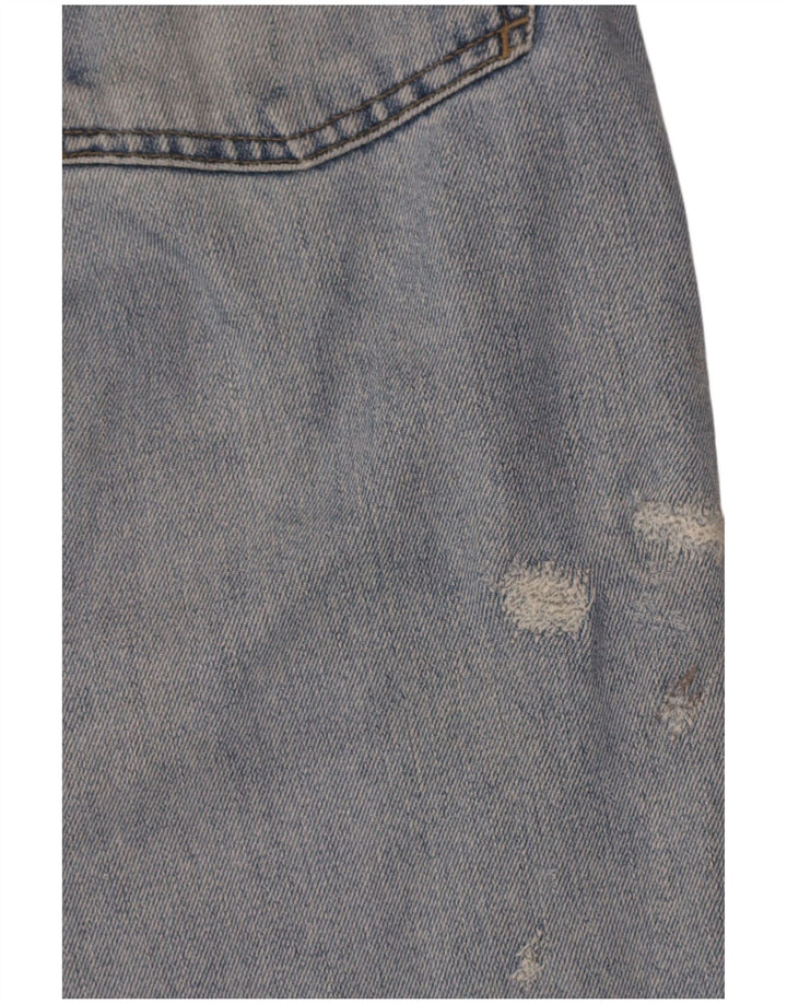 Armani Dame Straight Jeans W34 L33 Blå Bomuld