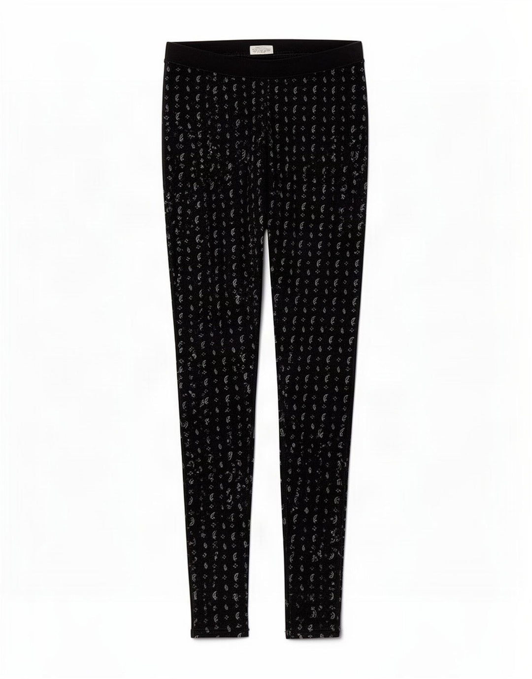 Jack Wills Kvinders abstrakt mønster Leggings UK 8 Small Black