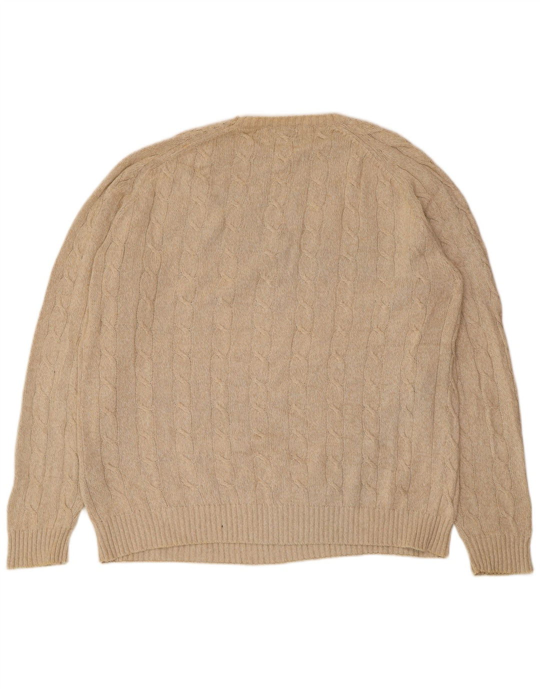 KAPPA Herre sweater med rund hals XL Beige bomuld