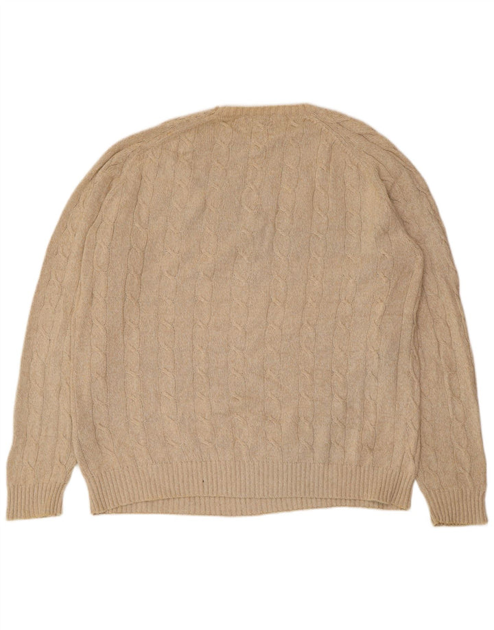 KAPPA Herre sweater med rund hals XL Beige bomuld