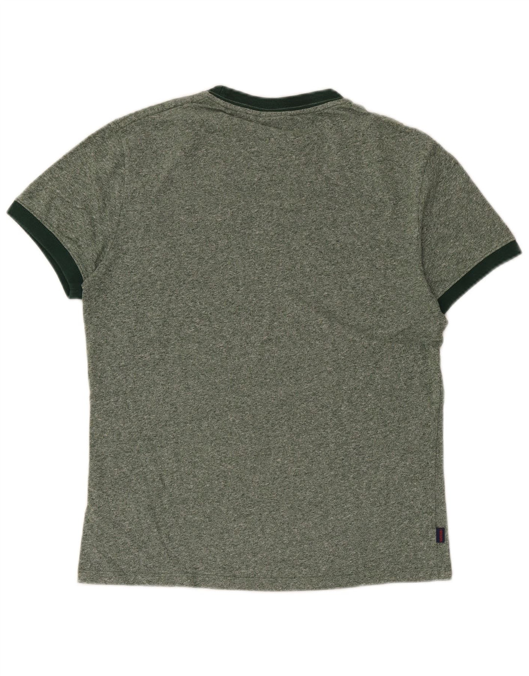 Superdry T-shirt til mænd, mellemgrøn, flækket bomuld
