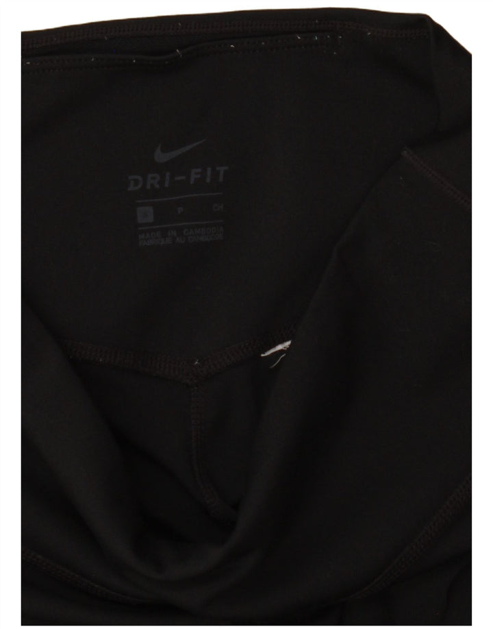 Nike Dame Dri Fit Capri Leggings UK 8 Small Black