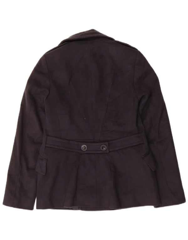 Reiss Herre Pea Coat UK 36 Small Navy Blue Wool
