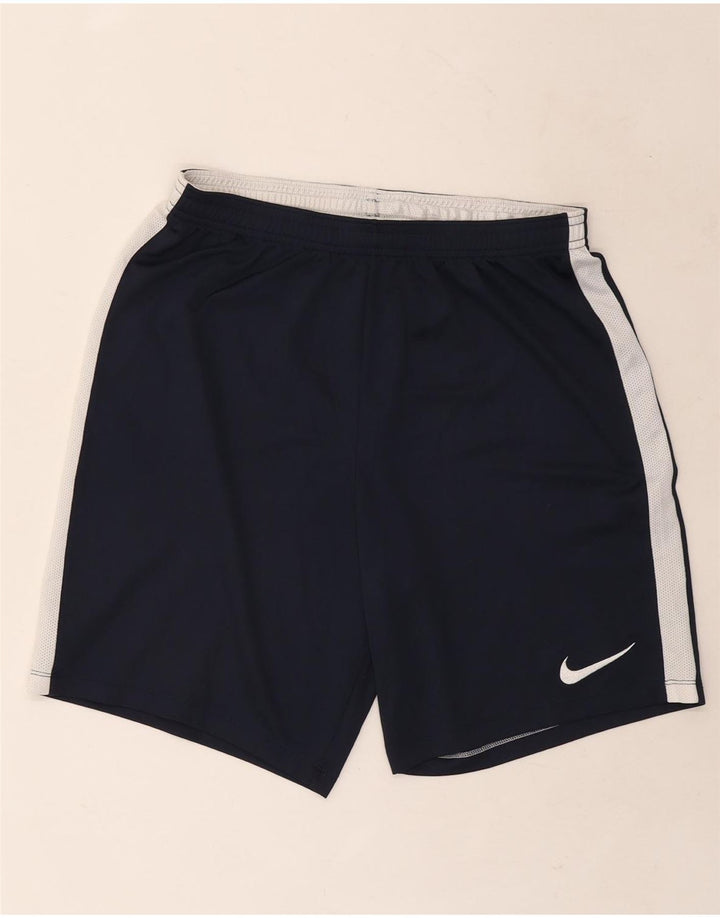 Nike Herre Dri Fit Sportshorts Store Marineblå Colourblock Polyester