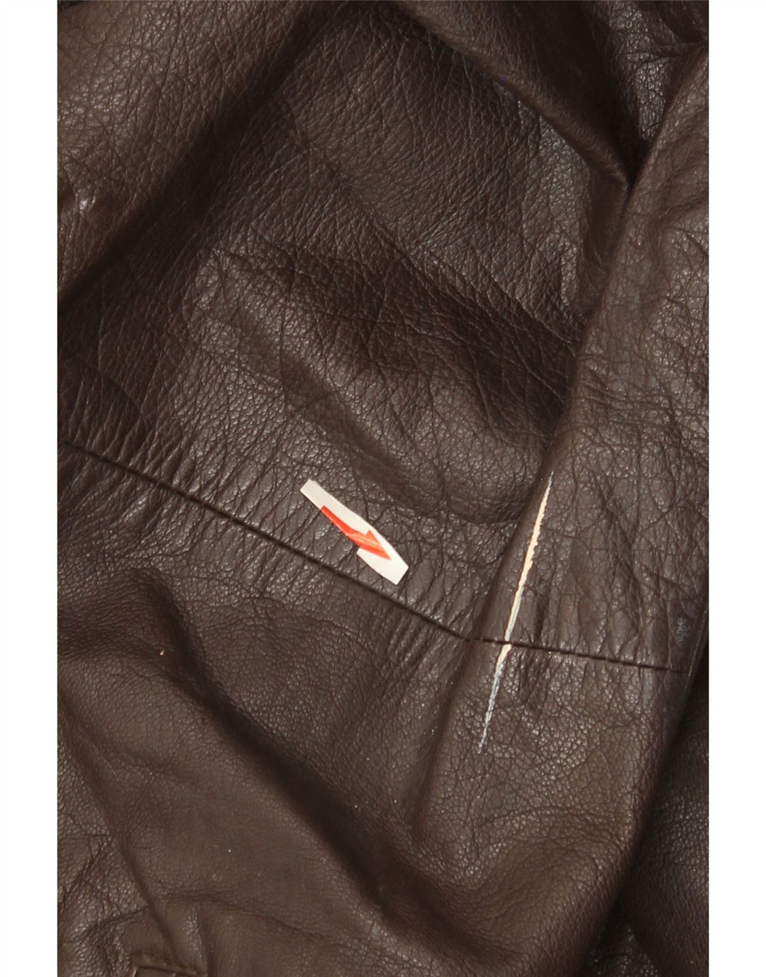 Vintage læderjakke til kvinder UK 22 3XL Brun