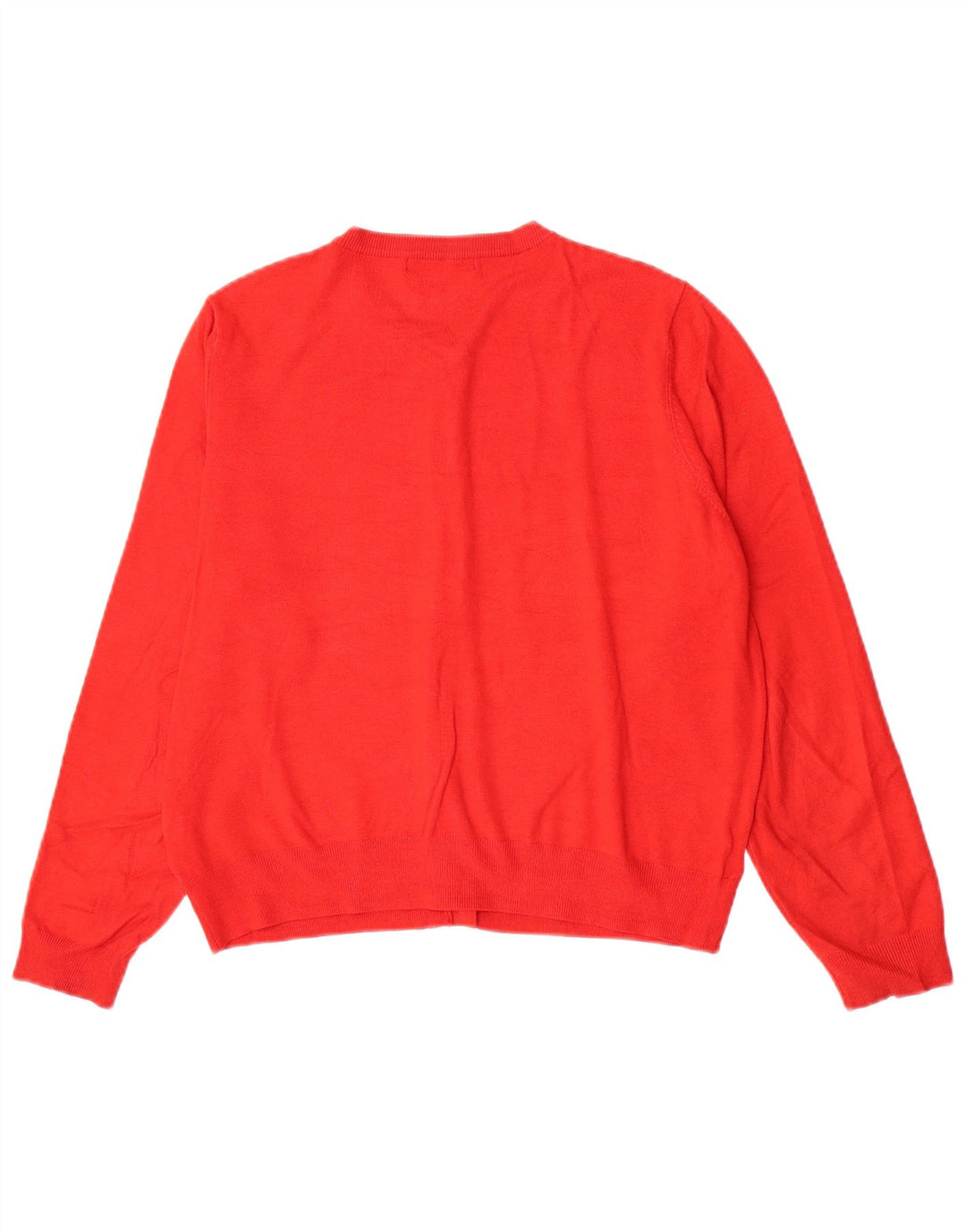 Marks & Spencer dame cardigan sweater UK 20 2XL Rød viskose