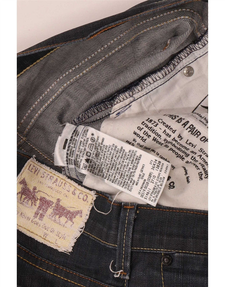 Levi's Herre 519 Slim Jeans W36 L29 Marineblå Bomuld