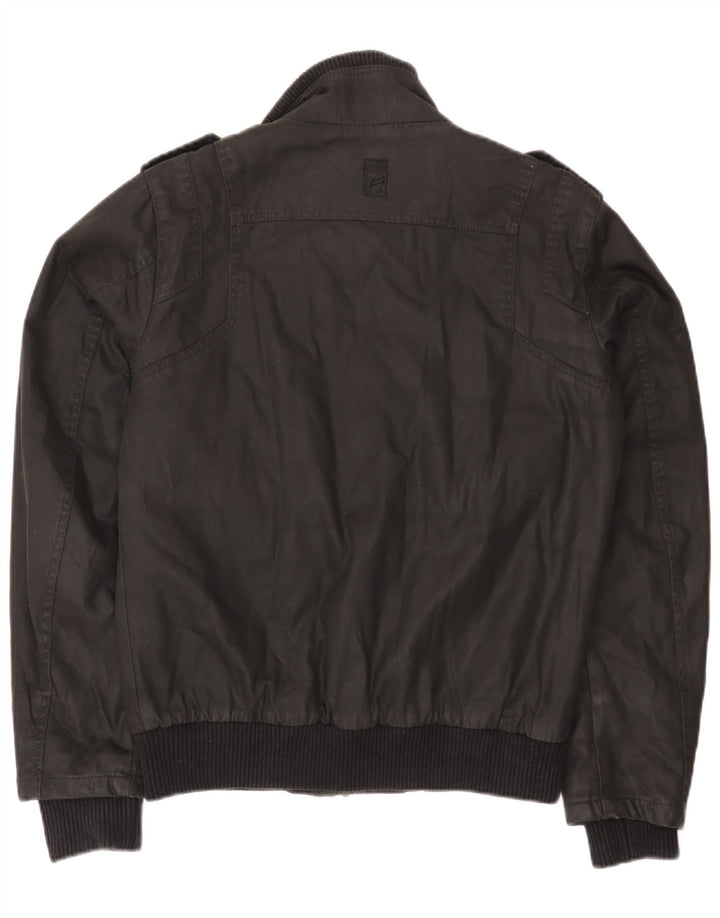 Jack & Jones Herre Utility Jacket UK 36 Small Black Cotton