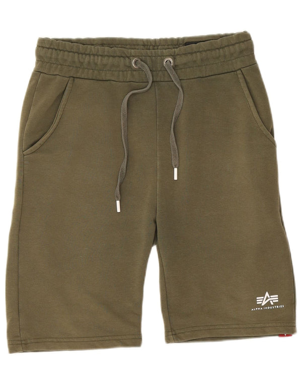 ALPHA INDUSTRIES Sportshorts til mænd Medium Khaki Bomuld