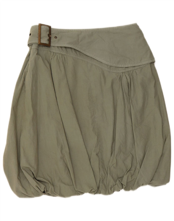 Desigual kvinders grafiske boblenederdel EU 36 Small W28 Khaki Bomuld