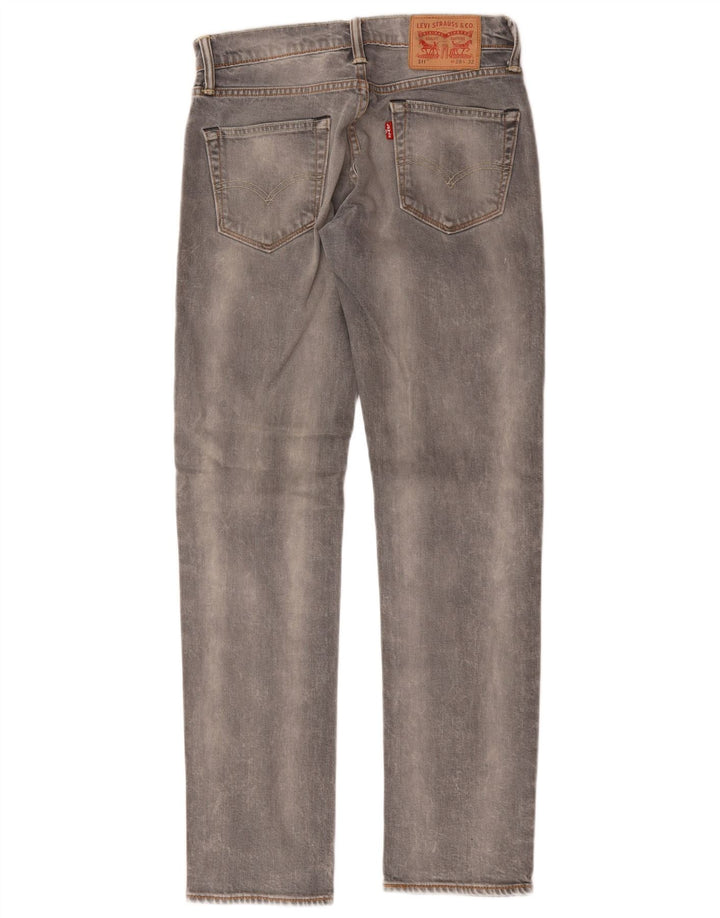 Levi's Herre 511 Slim Jeans W28 L32 Grå Bomuld