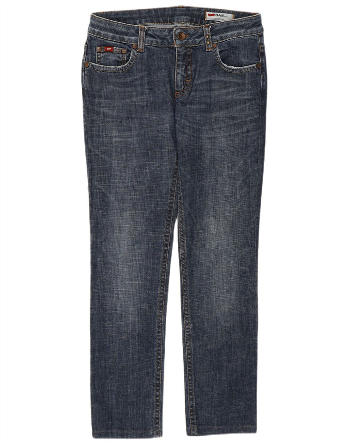 Gas Dame Slim Jeans W31 L29 Blå Bomuld
