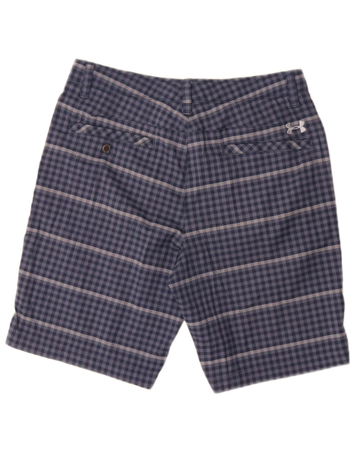Under Armour Herre Chino Shorts W32 Medium Blue Gingham Polyester