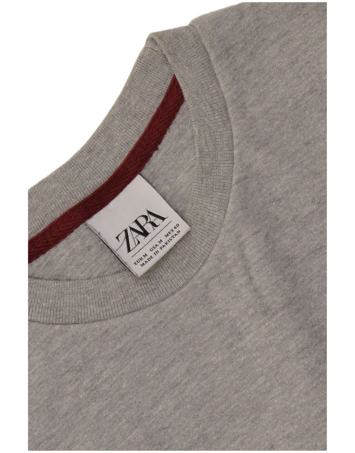 Zara Herre sweatshirt Jumper Medium Grey Colourblock