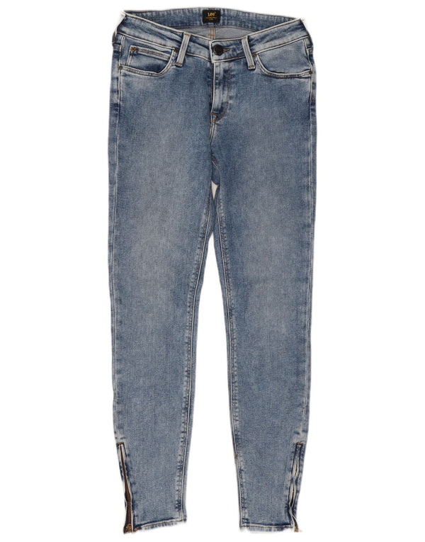 LEE Womens Scarlett Skinny Cropped Jeans W28 L27 Blue Cotton