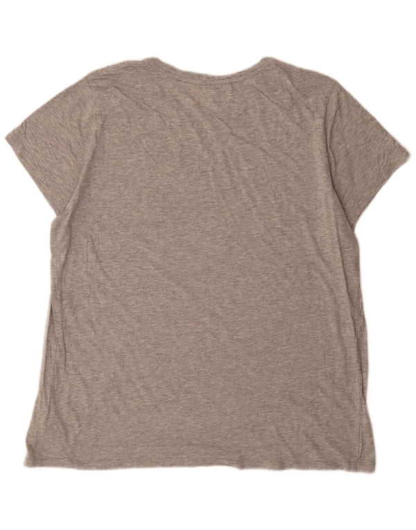 Gap Dame Favorit Fit T-Shirt Top UK 20 2XL Grå Flecked Bomuld