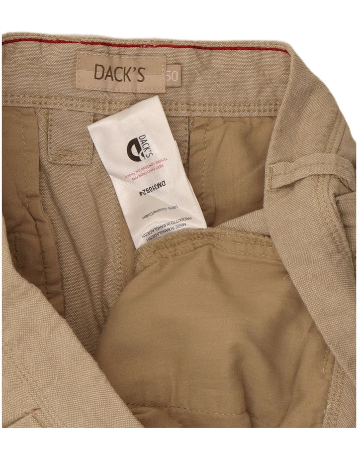 Dacks Herre Cargo Shorts IT 50 Large W34 Beige Bomuld