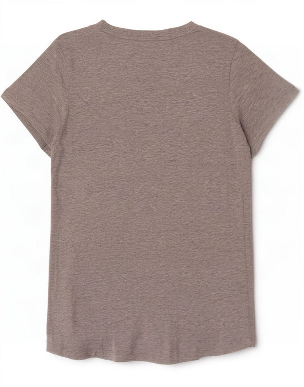 Puma grafisk T-shirt top til kvinder DK 14 Stor grå flækket bomuld