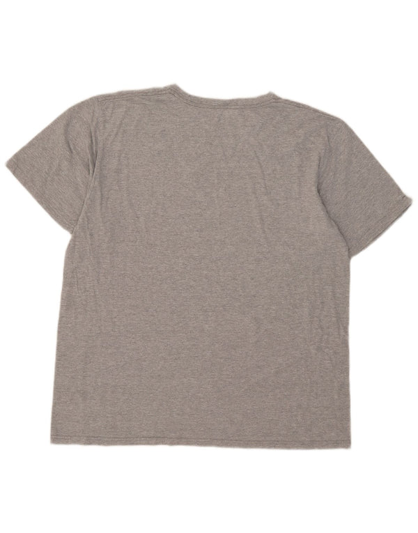 Adidas Herre Grafisk T-Shirt Top XL Grå Bomuld