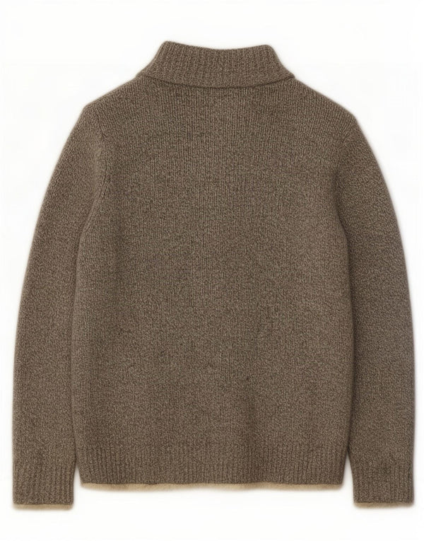 L.L.Bean Herre cardigan sweater Medium Grey Flecked Lammeuld