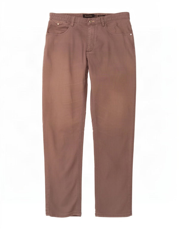 Massimo Dutti Herre Lige Casual Bukser EU 42 Large W32 L32 Grå