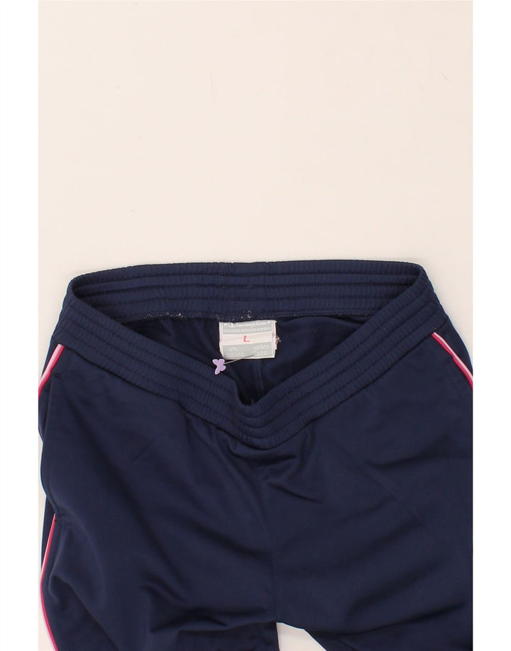 CHAMPION Girls Tracksuit Trousers 11-12 Years Large  Navy Blue Polyester Vintage Champion and Second-Hand Champion from Messina Hembry 