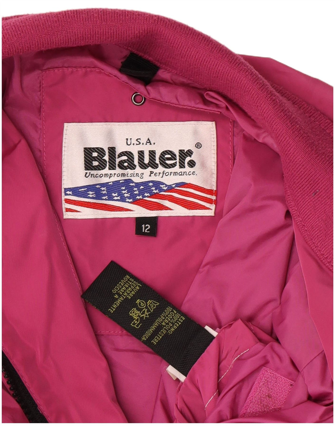Blauer Girls Bomber Jacket 11-12 År Pink Polyester