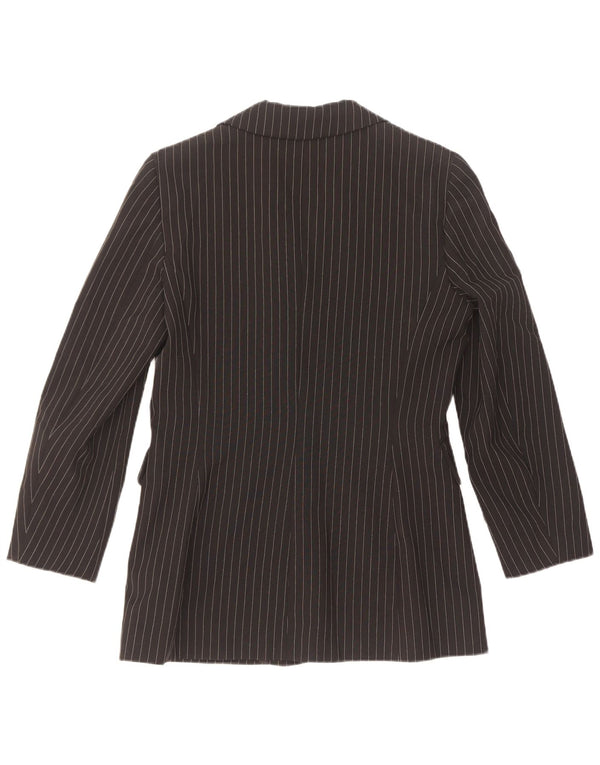 Kookai Dame 3-knaps blazerjakke EU 40 Medium Black Pinstripe Polyester