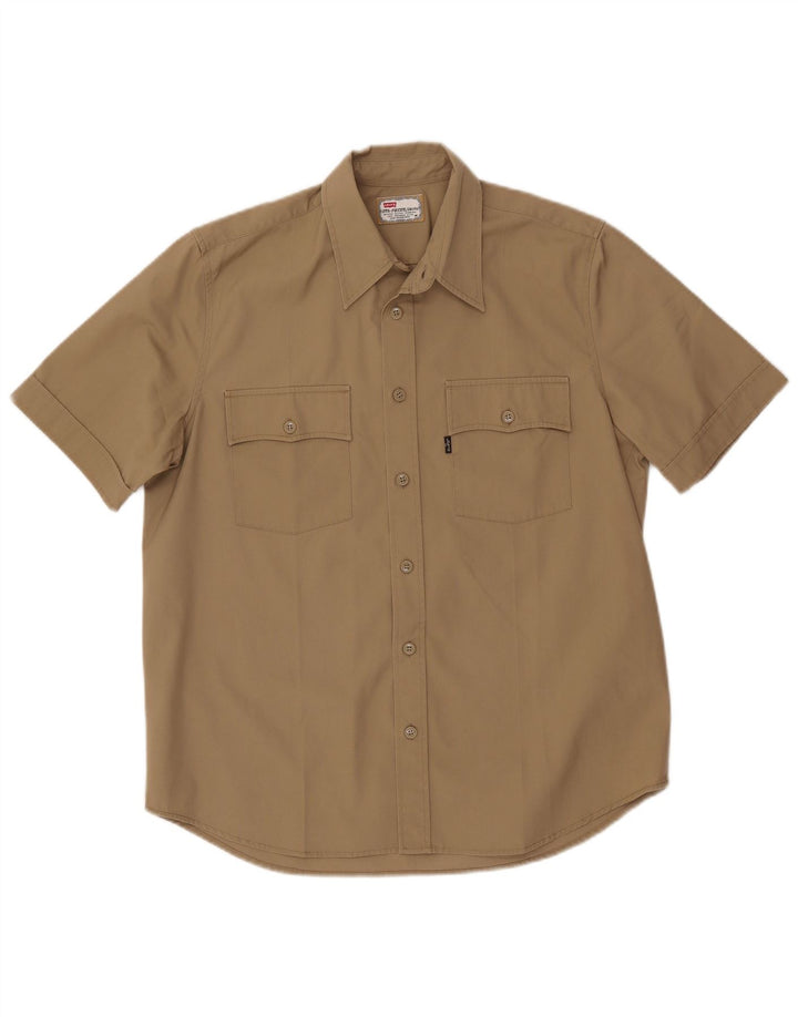 Levi's Kortærmet Herreskjorte Medium Khaki Bomuld