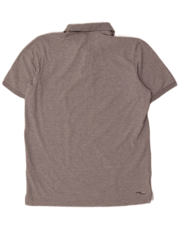 Adidas Herre Climalite Polo Shirt Stor Grå Bomuld