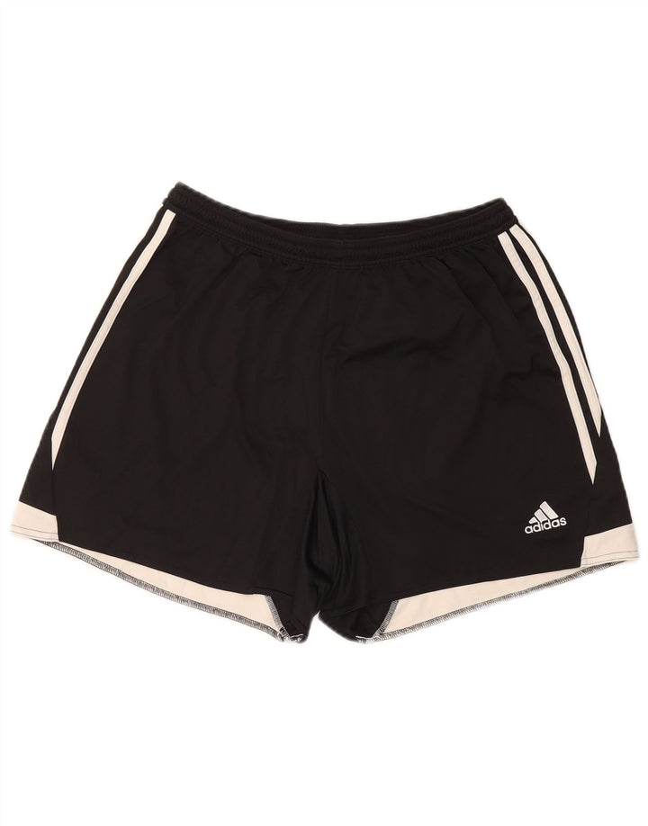 ADIDAS Climacool sportsshorts til kvinder UK 16/18 Stor sort farveblok