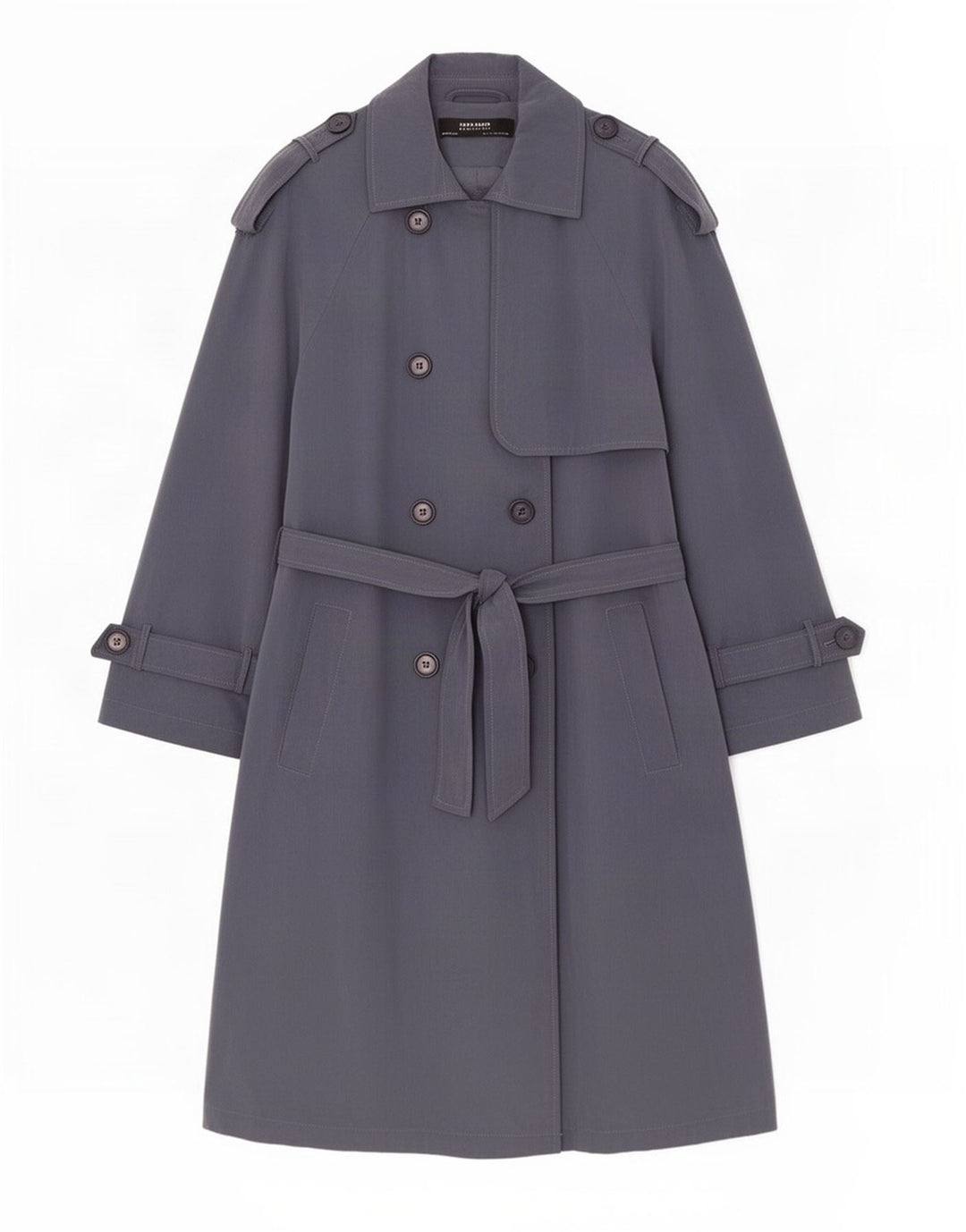 Zara 3/4-ærmet oversize trenchcoat til kvinder DK 10 lille grå