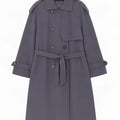Zara 3/4-ærmet oversize trenchcoat til kvinder DK 10 lille grå