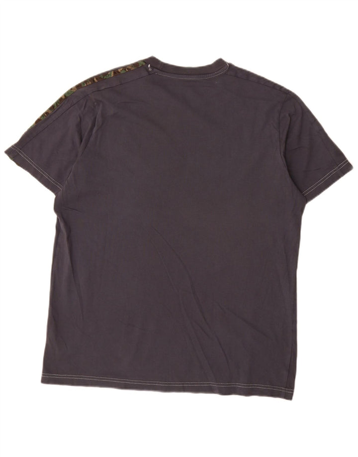 Adidas Herre T-Shirt Top Medium Grå Camouflage Bomuld