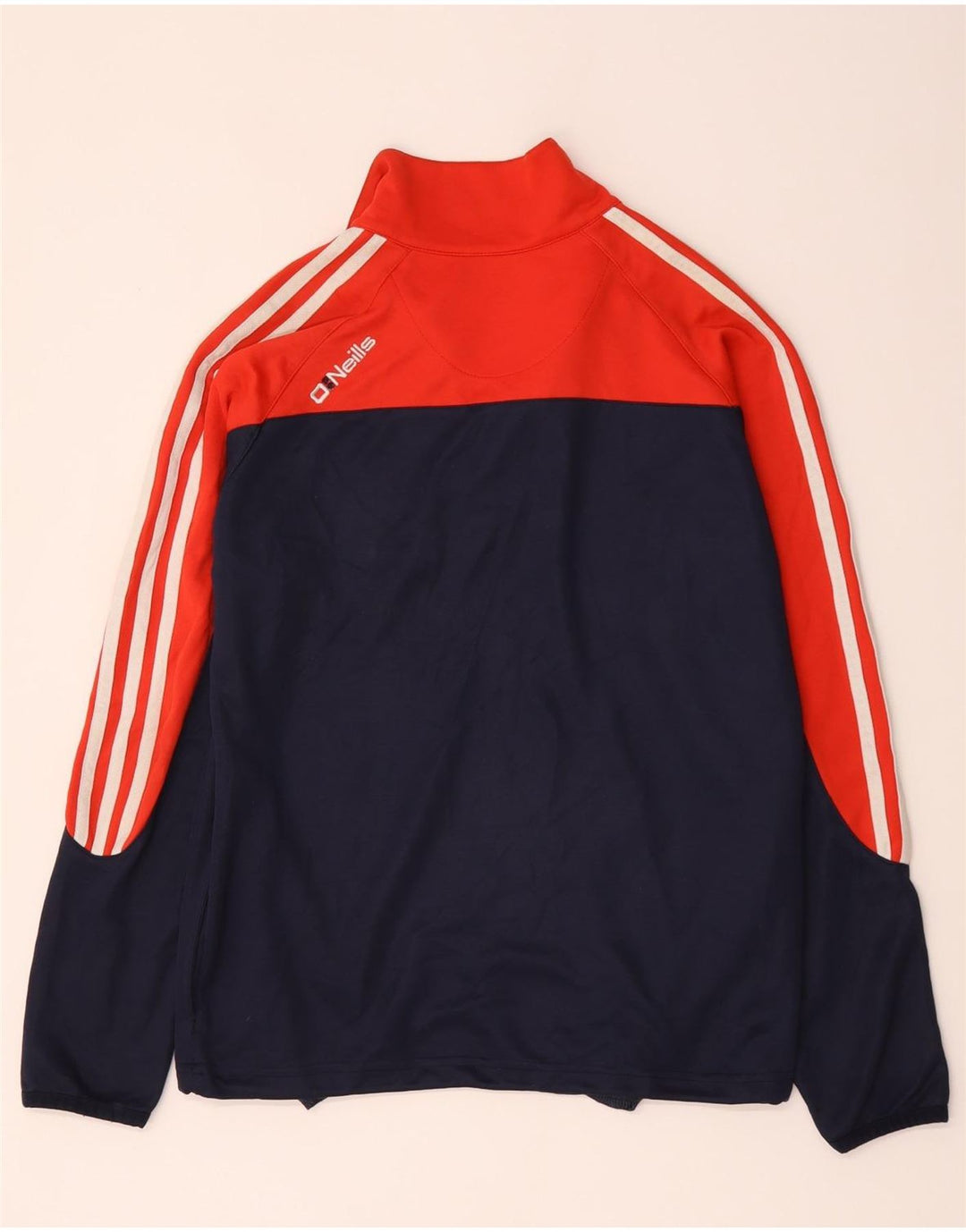 O'Neill Herre Zip Neck Pullover Træningsdragt Top Small Navy Blue Colourblock