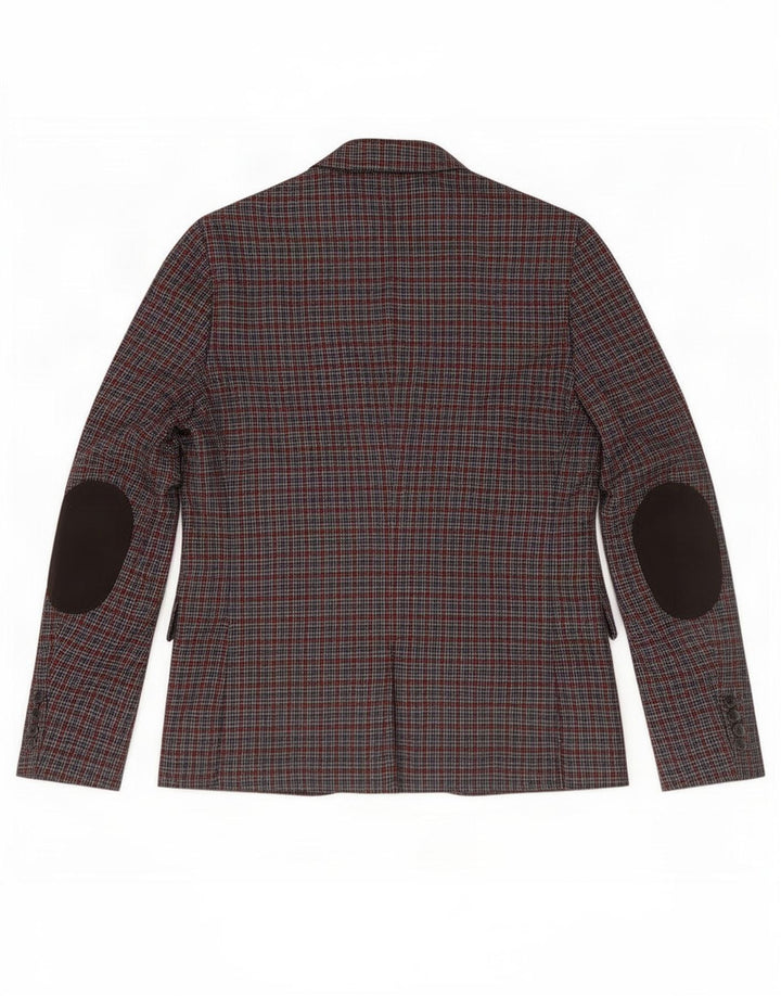 Berna Herre 2-knaps blazerjakke UK 38 Medium Grey Check