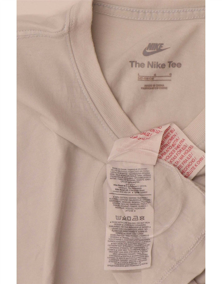 Nike Boys T-Shirt Top 12-13 år Stor hvid bomuld
