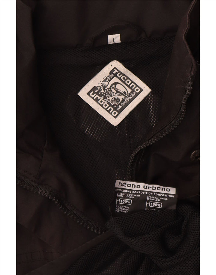 Tucano Urbano Regnjakke til mænd UK 40 Stor Sort Polyester