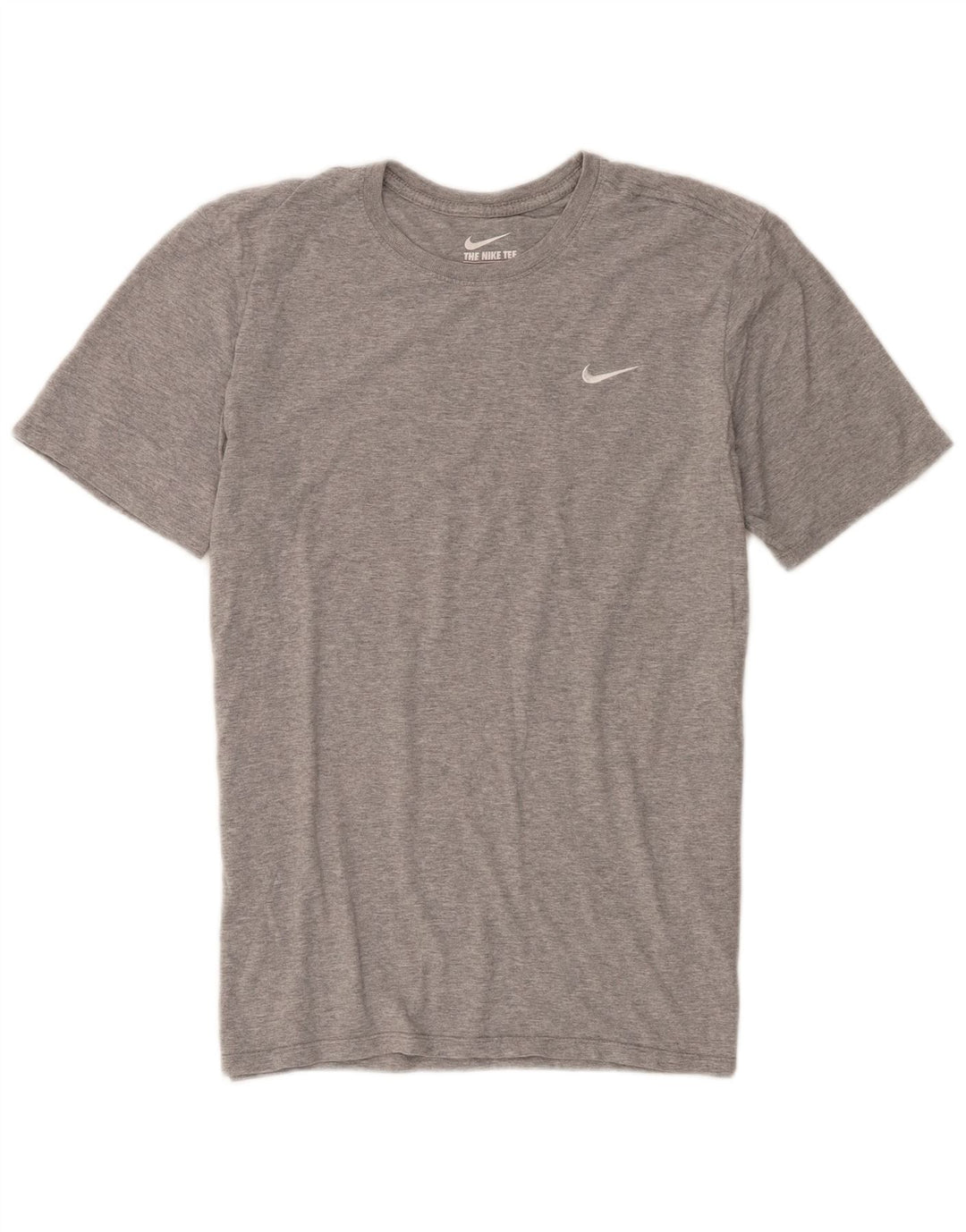 Nike T-shirt med atletisk snit til mænd, mellemgrå, flækket bomuld