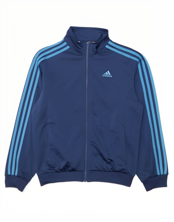 Adidas Drenge Træningsdragt Topjakke 13-14 År Navy Blue Polyester Sports