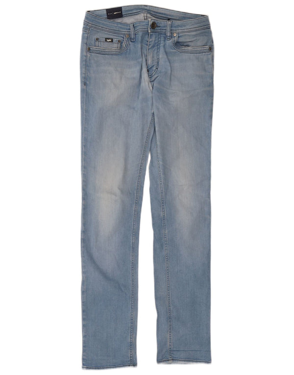 Gas Herre Slim Jeans W32 L34 Blå Bomuld