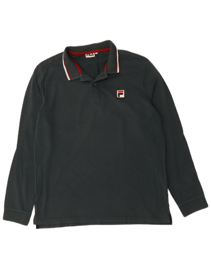 Fila Langærmet Polo Shirt til mænd XL Sort