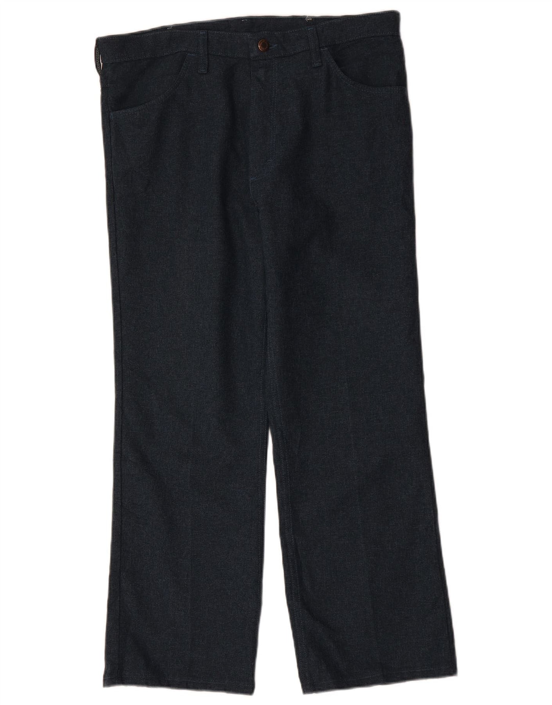 WRANGLER Straight Casual bukser til mænd W36 L29 Marineblå polyester