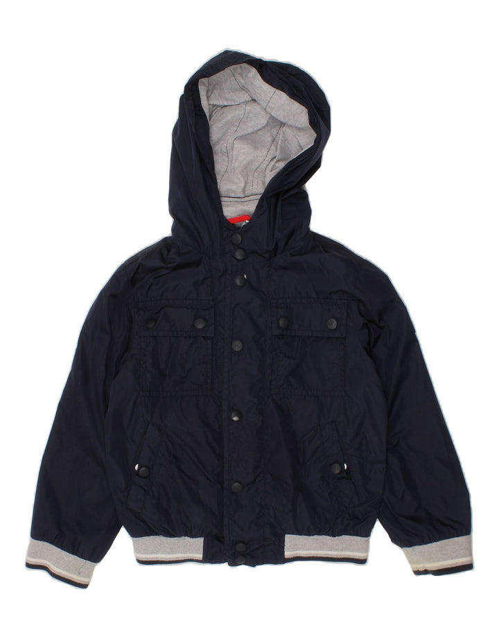 FAY Boys Hooded Bomber Jacket 4-5 Years Navy Blue Vintage Fay and Second-Hand Fay from Messina Hembry 