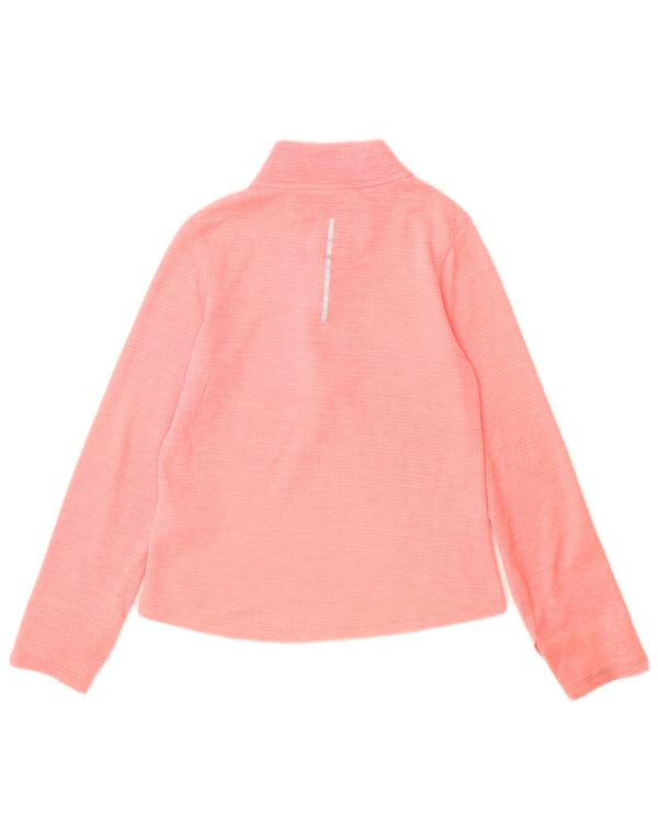 Nike Girls Dri Fit Pullover med lynlås-hals træningsdragt Top 10-11 år Medium Pink