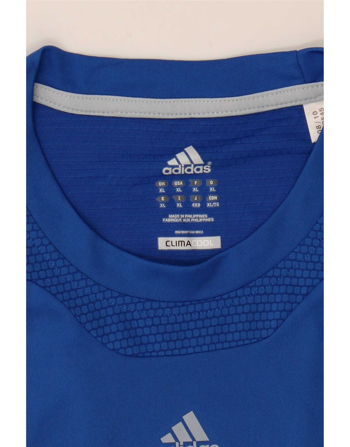 Adidas Herre Climacool Vest Top XL Blå Colourblock