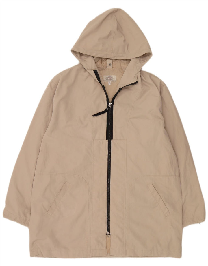 Armani Jeans Regnfrakke med hætte til mænd IT 52 XL Beige Polyester