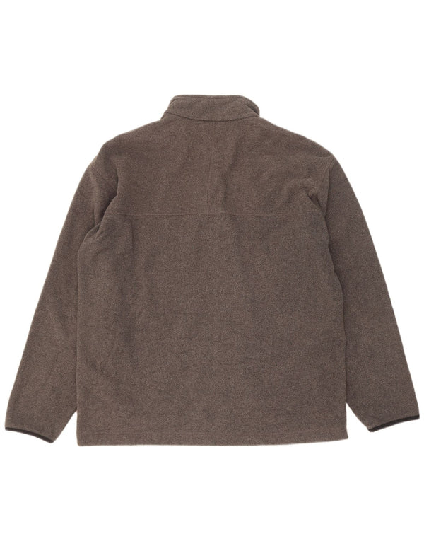 Marks & Spencer Herre Fleecejakke UK 38 Medium Grey Polyester
